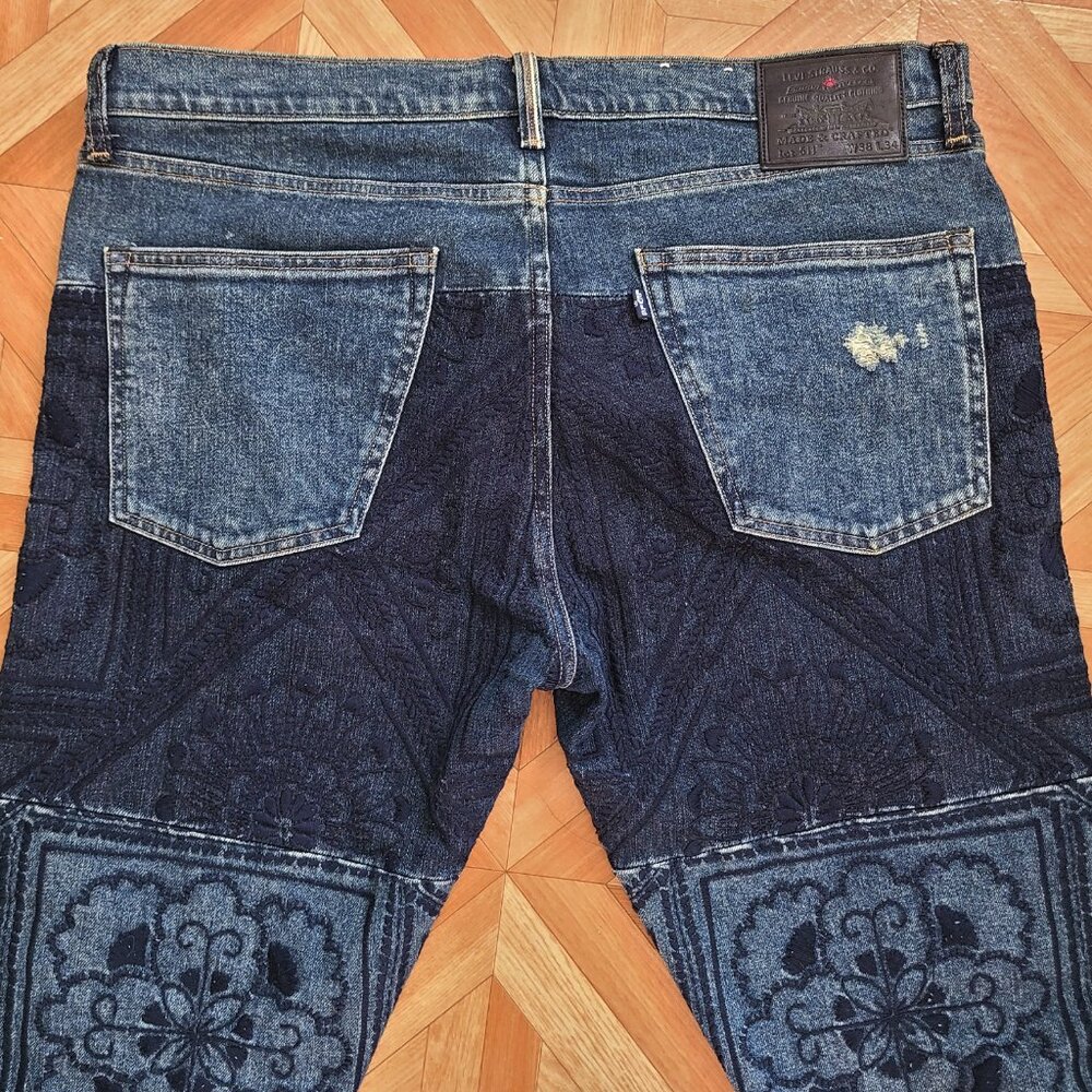 Levi's Made & Crafted 511 Slim Denim Jeans Made in Japan W38 Selvedge Boro - Picture 9 of 16